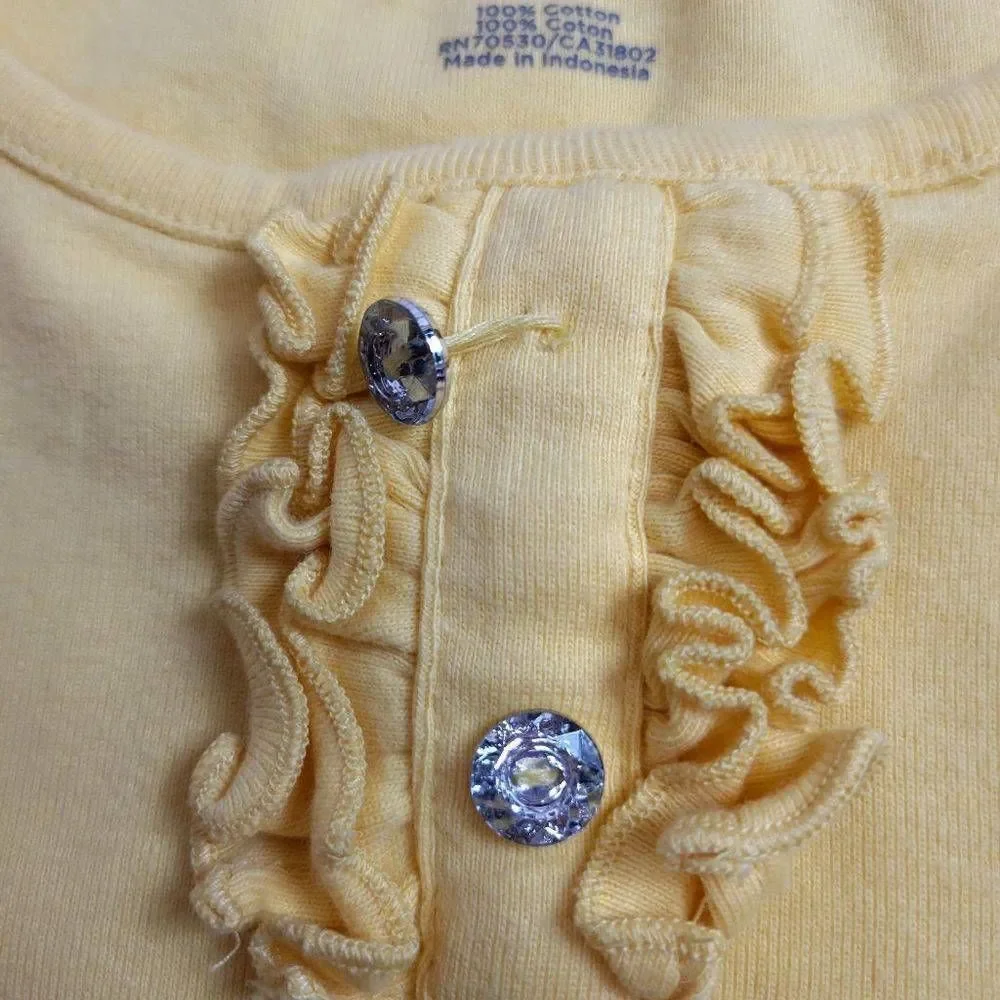 Gymboree yellow shirt 7